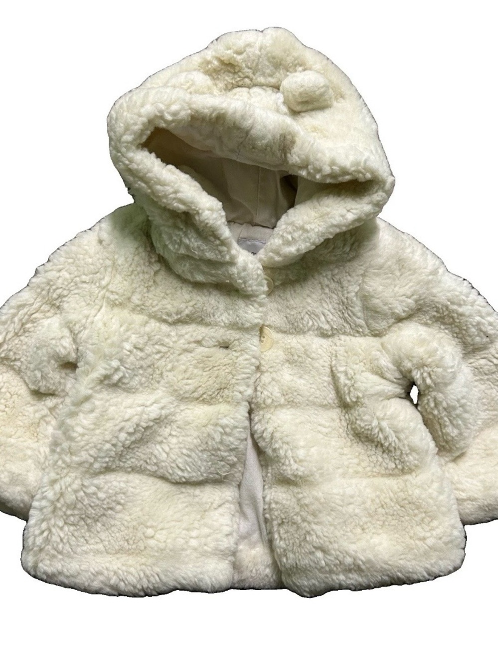 Baby Gap White Winter Jacket Size 6-12 Months